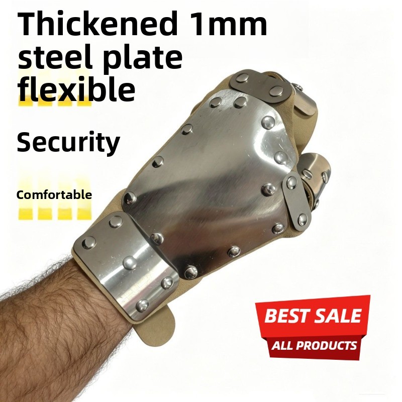 Reel Handle - Gruby stalowy pasek ochronny na nadgarstek