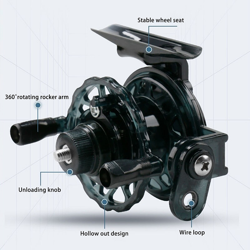 Nowy 1 szt. 1:1 Przenośny Wyso – Ice Fishing Reel recenzja i cena
